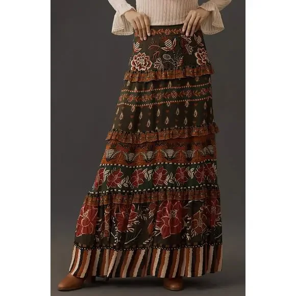 Farm Rio Ainika Floral Garden Maxi Skirt - Picture 8 of 10